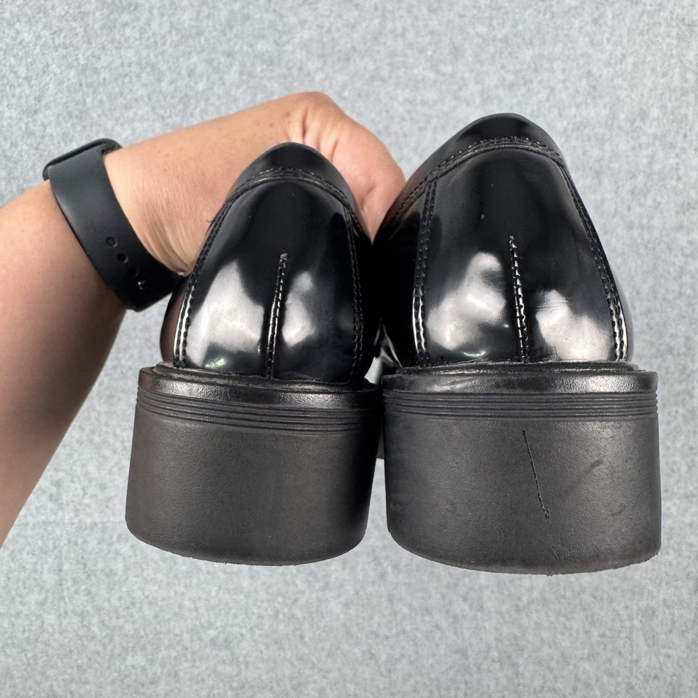 MIA Shoes Womens Size 6.5 Loafer Platform Slip On Chunky Sole Y2K Faux Leather - Picture 6 of 10